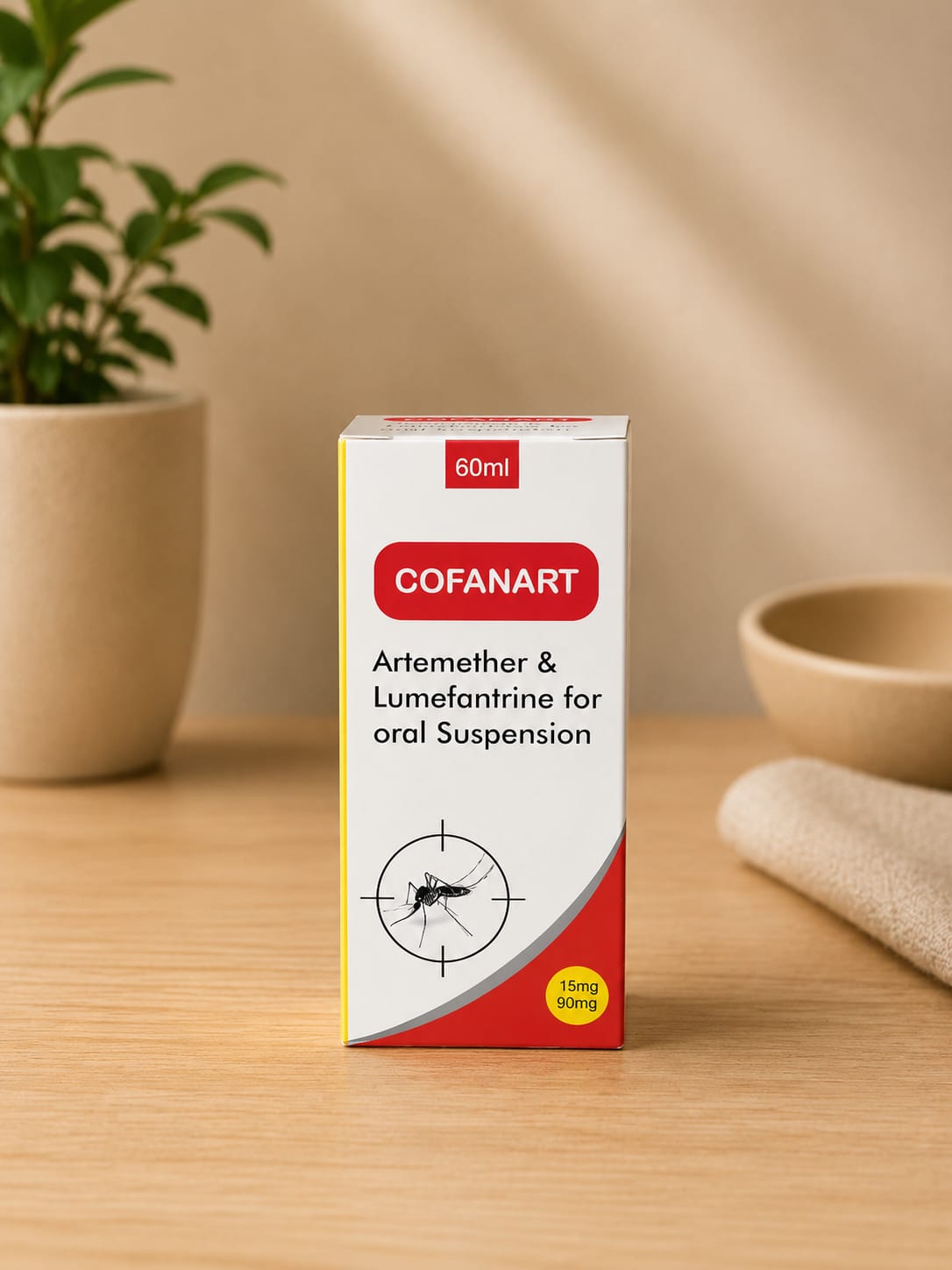 COFANART 60ML (ARTEMETHER/LUMEFANTRINE)